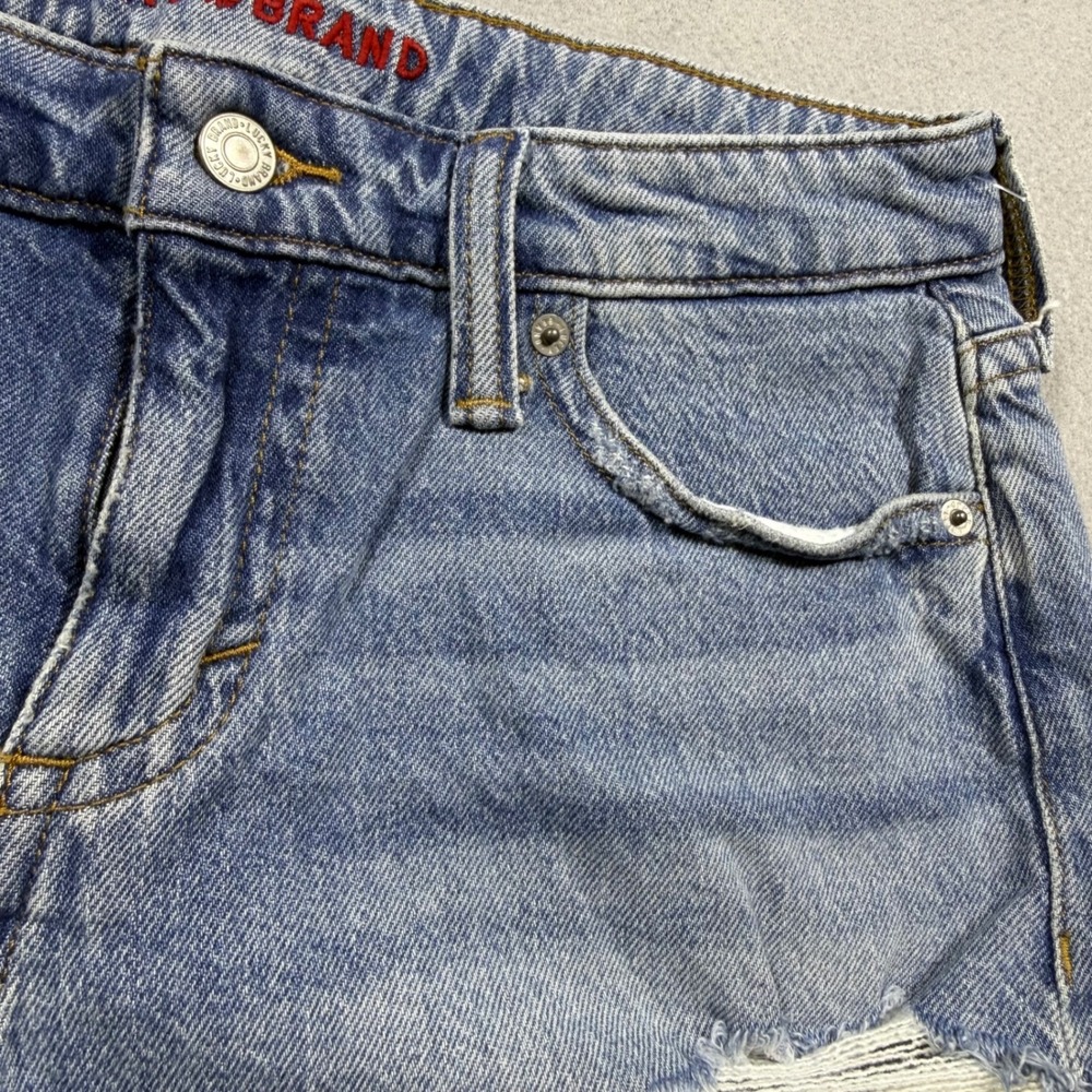 Lucky Brand Distressed Denim Cut Off Shorts Light Wash Blue Womens 6/28